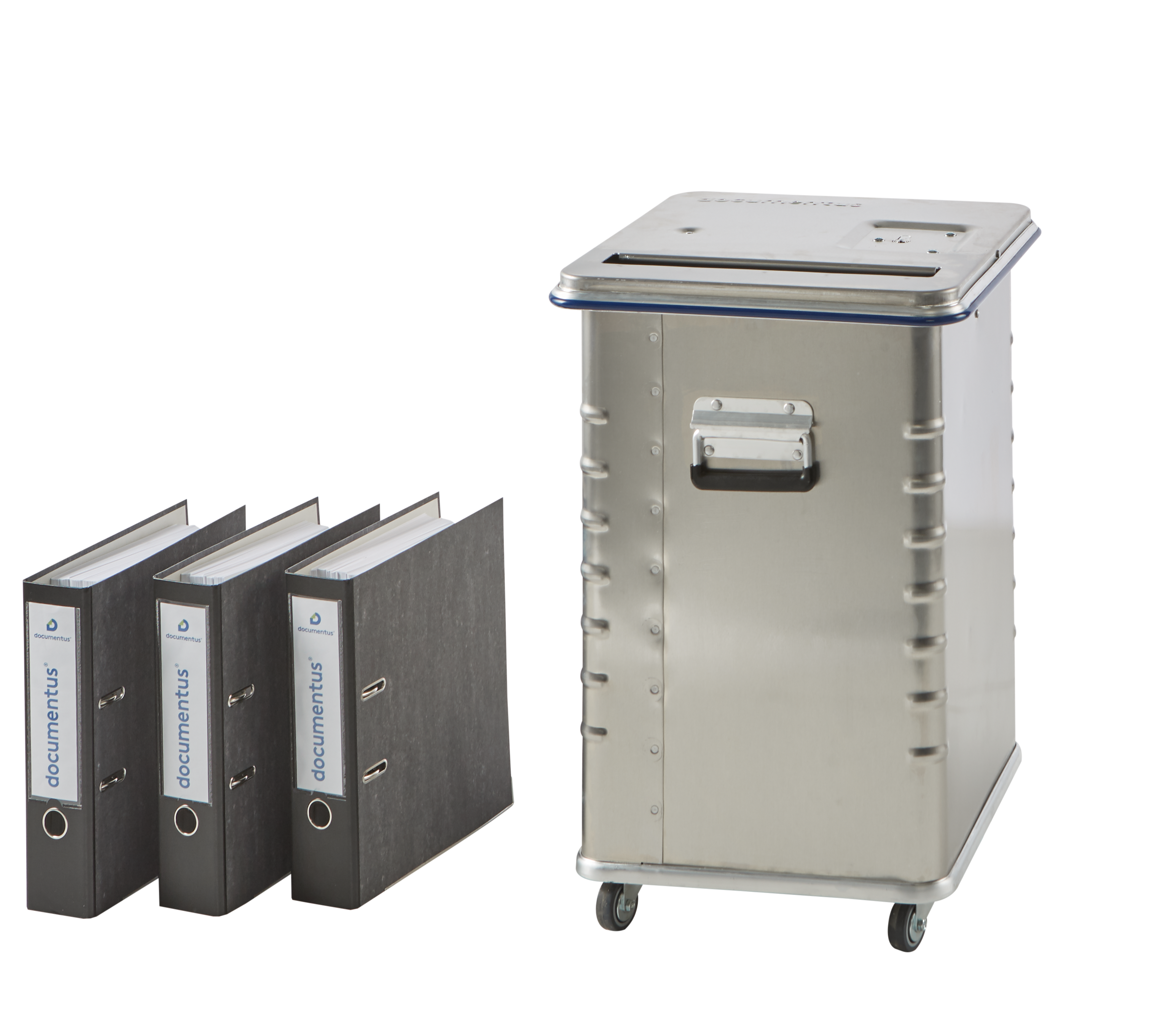 Sicherheitsbehälter 070 Liter für die Aktenvernichtung. Sicherheitsbehälter 070 Liter für die Aktenvernichtung.