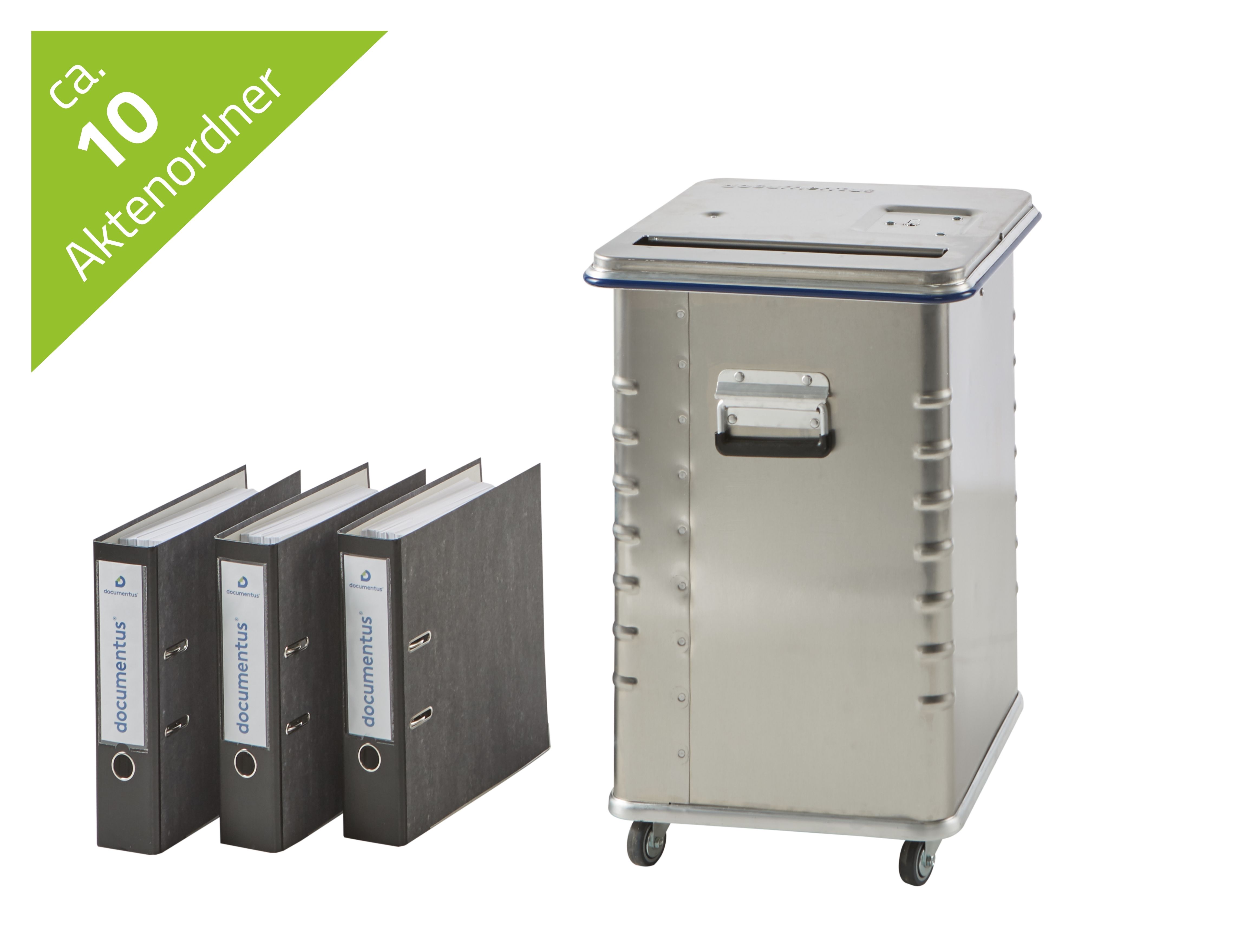 Sicherheitsbehälter 070 Liter für die Aktenvernichtung.